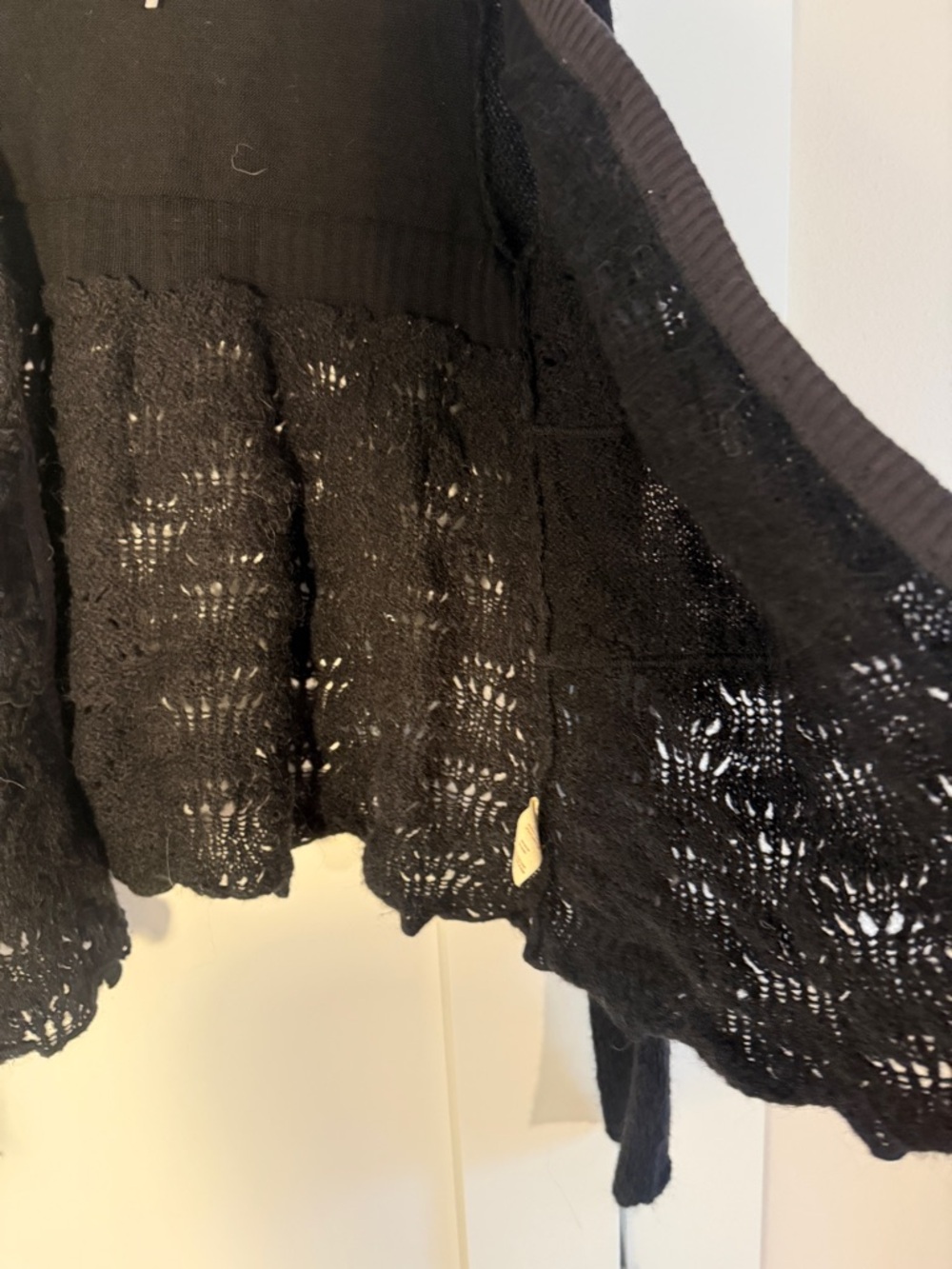 Free People Black Open-Knit Cardigan - Picture 4 of 4